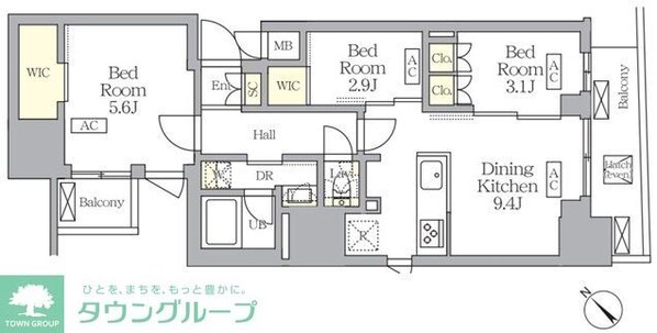 S-RESIDENCE日本橋馬喰町Aereの物件間取画像